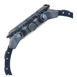 Guess Velocity Chronograph Blue Dial Blue Rubber Steel Strap Watch for Men - W0599G4 Authentic Buy Shop Now