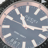 Gucci Dive Quartz Black Dial Black Steel Strap Watch For Men - YA136213 Authentic Buy Shop Now