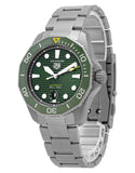 Tag Heuer Aquaracer Professional 300 Automatic Green Dial Silver Steel Strap Watch for Men - WBP208B.BF0631 Authentic Buy Shop Now