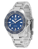 Tag Heuer Aquaracer Professional 300 Automatic Diamonds Blue Dial Silver Steel Strap Watch for Women - WBP231B.BA0618 Authentic Buy Shop Now