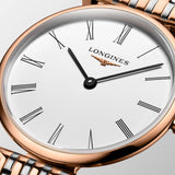 Longines La Grande Classique De Longines White Dial Two Tone Mesh Bracelet Watch for Women - L4.209.1.91.7 Authentic Buy Shop Now