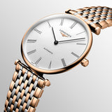 Longines La Grande Classique De Longines White Dial Two Tone Mesh Bracelet Watch for Women - L4.209.1.91.7 Authentic Buy Shop Now