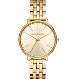 Michael Kors Pyper Quartz Gold Dial Gold Steel Strap Watch For Women - MK3898 Authentic Buy Shop Now