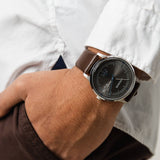 Lacoste Madrid Grey Dial Brown Leather Strap Watch for Men - 2011033 Authentic Buy Shop Now