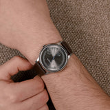 Lacoste Madrid Grey Dial Brown Leather Strap Watch for Men - 2011033 Authentic Buy Shop Now
