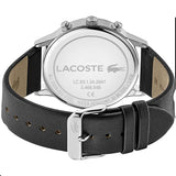 Lacoste Madrid Black Dial Black Leather Strap Watch for Men - 2011064 Authentic Buy Shop Now