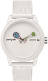 Lacoste Jeremyville White Dial White Silicone Strap Watch for Men - 2011072 Authentic Buy Shop Now