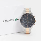 Lacoste Boston Gray Dial Two Tone Steel Strap Watch for Men - 2011112 Authentic Buy Shop Now