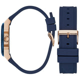 Guess Zena Blue Dial Blue Silicone Strap Watch For Women - W1094L2 Authentic Buy Shop Now