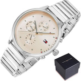 Tommy Hilfiger Blake Pink Dial Silver Steel Strap Watch for Women - 1781904 Authentic Buy Shop Now