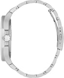 Guess King Quartz Silver Dial Silver Steel Strap Watch For Men - GW0497G1 Authentic Buy Shop Now