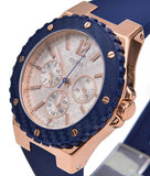 Guess Overdrive White Dial Blue Rubber Strap Watch for Women - W0149L5 Authentic Buy Shop Now