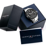 Tommy Hilfiger Austin Black Dial Silver Steel Strap Watch for Men - 1791639 Authentic Buy Shop Now