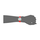 Guess G-Twist Silver Dial Red Rubber Strap Watch for Women - W0911L9 Authentic Buy Shop Now