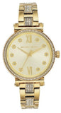 Michael Kors Sofie Quartz Gold Dial Gold Steel Strap Watch For Women - MK3881 Authentic Buy Shop Now