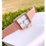 Michael Kors Lake Quartz White Dial Pink Leather Strap Watch For Women - MK2763 Authentic Buy Shop Now