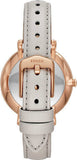 Fossil Jacqueline Mother of Pearl Dial Grey Leather Strap Watch for Women - ES4672 Authentic Buy Shop Now