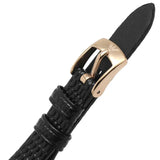 Emporio Armani Cleo Three-Hand Mother of Pearl Dial Black Leather Strap Watch For Women - AR11485 Authentic Buy Shop Now