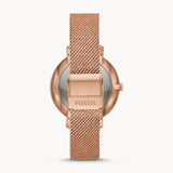 Fossil Jacqueline Three-Hand White Dial Rose Gold Mesh Bracelet Watch for Women - ES4534 Authentic Buy Shop Now