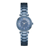 Guess Park Ave Analog Quartz Blue Dial Blue Steel Strap Watch For Women - W0767L4 Authentic Buy Shop Now