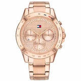 Tommy Hilfiger Haven Chronograph Rose Gold Dial Rose Gold Steel Strap Watch For Women - 1782197 Authentic Buy Shop Now