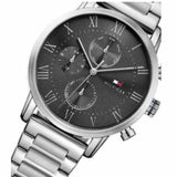 Tommy Hilfiger Daniel Black Dial Silver Steel Strap Watch for Men - 1710413 Authentic Buy Shop Now