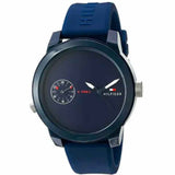 Tommy Hilfiger Denim Quartz Blue Dial Blue Rubber Strap Watch for Men - 1791325 Authentic Buy Shop Now