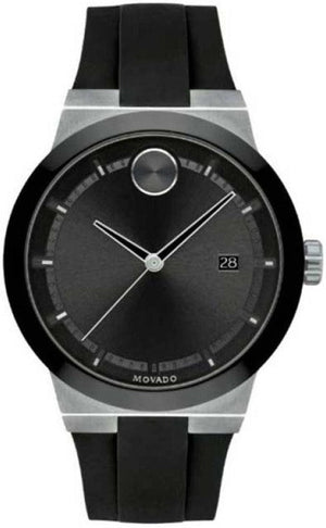 Movado Bold Fusion Black Dial Black Silicone Strap Watch for Men - 3600624 Authentic Buy Shop Now