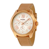 Fossil Cecile White Dial Beige Leather Strap Watch for Women - AM4532 Authentic Buy Shop Now