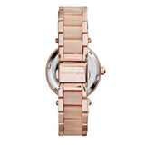Michael Kors Parker Pink Dial Two Tone Steel Strap Watch for Women - MK6110 Authentic Buy Shop Now