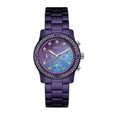 Guess Confetti Diamonds Purple Dial Purple Steel Strap Watch for Women - W0774L4 Authentic Buy Shop Now