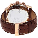 Guess Persuit Chronograph Blue Dial Brown Leather Strap Watch for Men - W0500G1 Authentic Buy Shop Now
