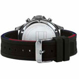 Tommy Hilfiger Bank Quartz Black Dial Black Rubber Strap Watch for Men - 1791724 Authentic Buy Shop Now