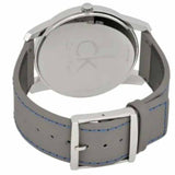 Calvin Klein City Silver Dial Grey Leather Strap Watch for Men - K2G211Q4 Authentic Buy Shop Now