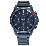 Tommy Hilfiger Mason Blue Dial Blue Steel Strap Watch for Men - 1791789 Authentic Buy Shop Now