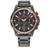 Tommy Hilfiger Mason Grey Dial Grey Steel Strap Watch for Men - 1791790 Authentic Buy Shop Now