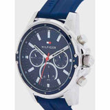 Tommy Hilfiger Mason Blue Dial Blue Rubber Strap Watch for Men - 1791791 Authentic Buy Shop Now