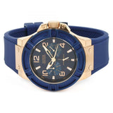Guess Rigor Blue Dial Blue Silicone Strap Watch For Men - W0247G3 Authentic Buy Shop Now