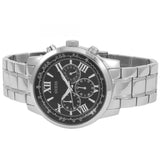Guess Horizon Chronograph Quartz Black Dial Silver Steel Strap Watch For Men - W0379G1 Authentic Buy Shop Now