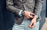 Movado Heritage Chronograph Black Dial Black Leather Strap Watch for Men - 3650005 Authentic Buy Shop Now