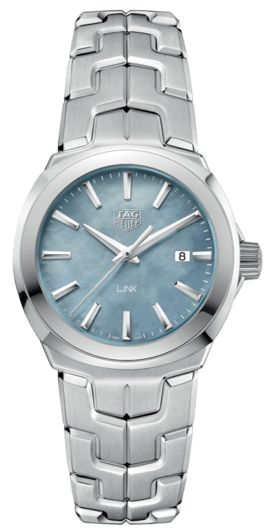 Tag Heuer Link Quartz Mother of Pearl Dial Silver Steel Strap Watch for Women - WBC1311.BA0600 Authentic Buy Shop Now