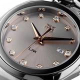 Tag Heuer Link Quartz Brown Dial Silver Steel Strap Watch for Women - WBC131E.BA0649 Authentic Buy Shop Now