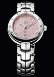 Tag Heuer Link Diamonds Pink Dial Silver Steel Strap Watch for Women - WAT1415.BA0954 Authentic Buy Shop Now