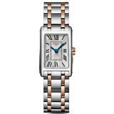 Longines Dolcevita 18K Gold Silver Dial Two Tone Steel Strap Watch for Women - L5.258.5.71.7 Authentic Buy Shop Now