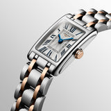 Longines Dolcevita 18K Gold Silver Dial Two Tone Steel Strap Watch for Women - L5.258.5.71.7 Authentic Buy Shop Now