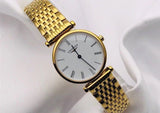 Longines La Grande Classique De Longines White Dial Gold Steel Strap Watch for Women - L4.209.2.11.8 Authentic Buy Shop Now