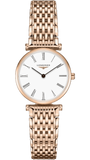 Longines La Grande Classique White Dial Rose Gold Mesh Bracelet Watch for Women - L4.209.1.91.8 Authentic Buy Shop Now