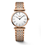 Longines La Grande Classique De Longines White Dial Two Tone Mesh Bracelet Watch for Women - L4.209.1.91.7 Authentic Buy Shop Now
