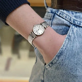 Longines La Grande Classique Diamonds White Dial Silver Steel Strap Watch for Women - L4.209.4.87.6 Authentic Buy Shop Now