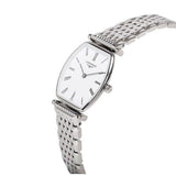 Longines La Grande Classique de Longines Tonneau White Dial Silver Steel Strap Watch for Women - L4.205.4.11.6 Authentic Buy Shop Now